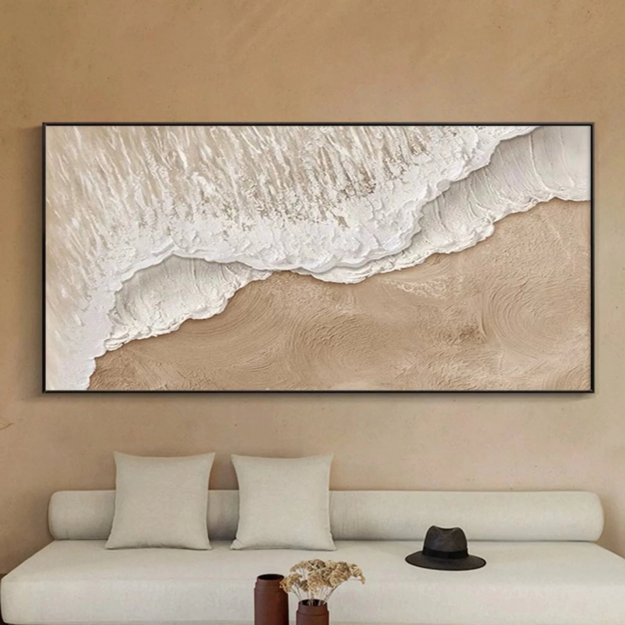 Warm Neutral Impasto Wall Art CZ0067 - Viral Wall Art